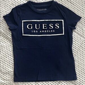 GUESS Kids Dark Blue Logo Tee